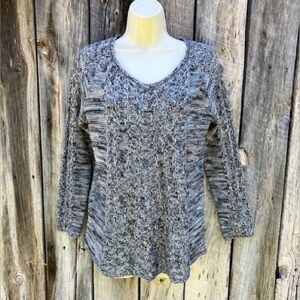 Cozy sea grey sweater by Carol Rose, M
